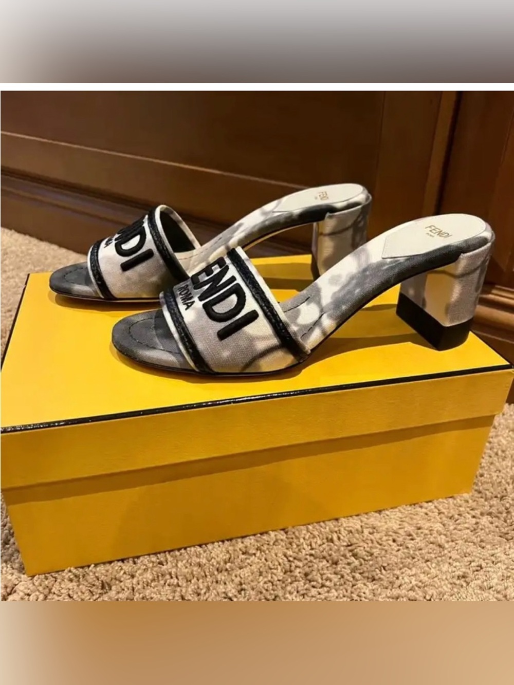 Authentic brand new Fendi tie-dye shoes